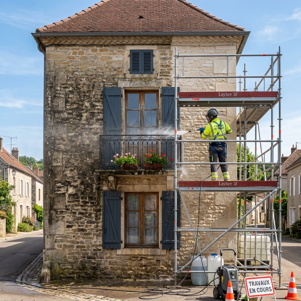 Traitement hydrofuge et nettoyage de façade